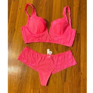 Victoria’s Secret Neon lingerie set